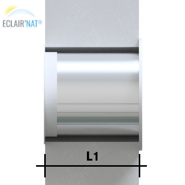 Conduit de lumière EcoGlow de façade extra plat